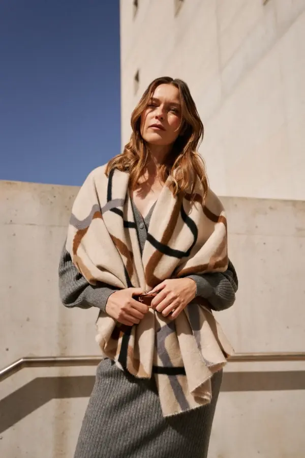 Marisse Marisse Women's Scarf Z-Sz-4501 Off White