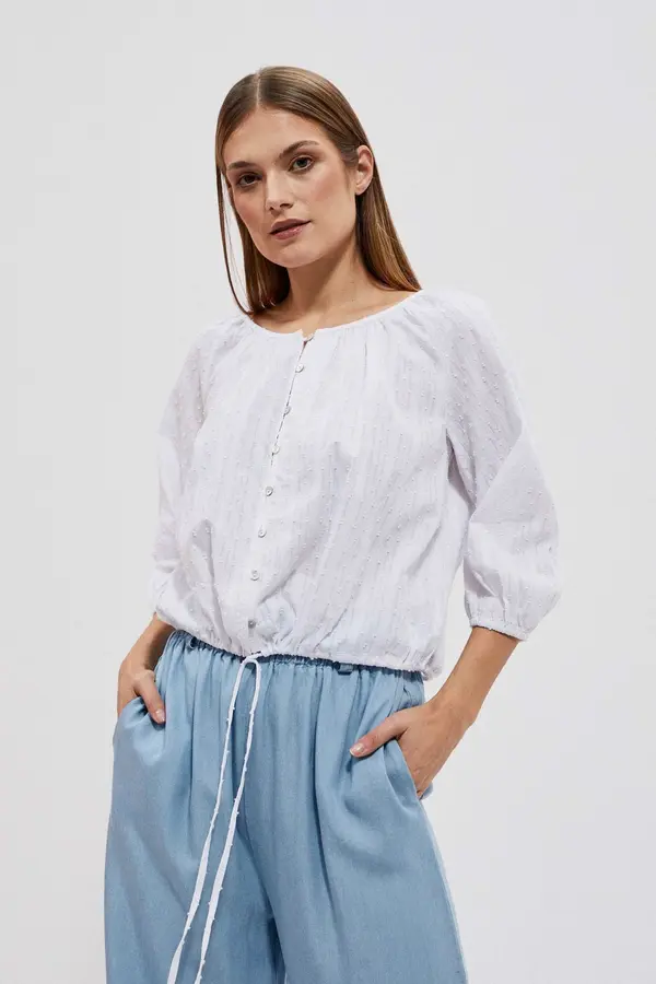 Marisse Marisse Women's Shirt L-Ko-4020 White