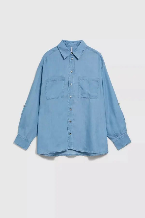 Marisse Marisse Women's Shirt L-Ko-4306 L.Blue