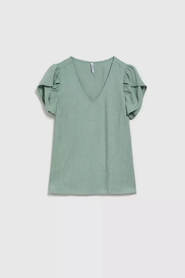 Marisse Marisse Women's Shirt L-Ko-4333 Olive