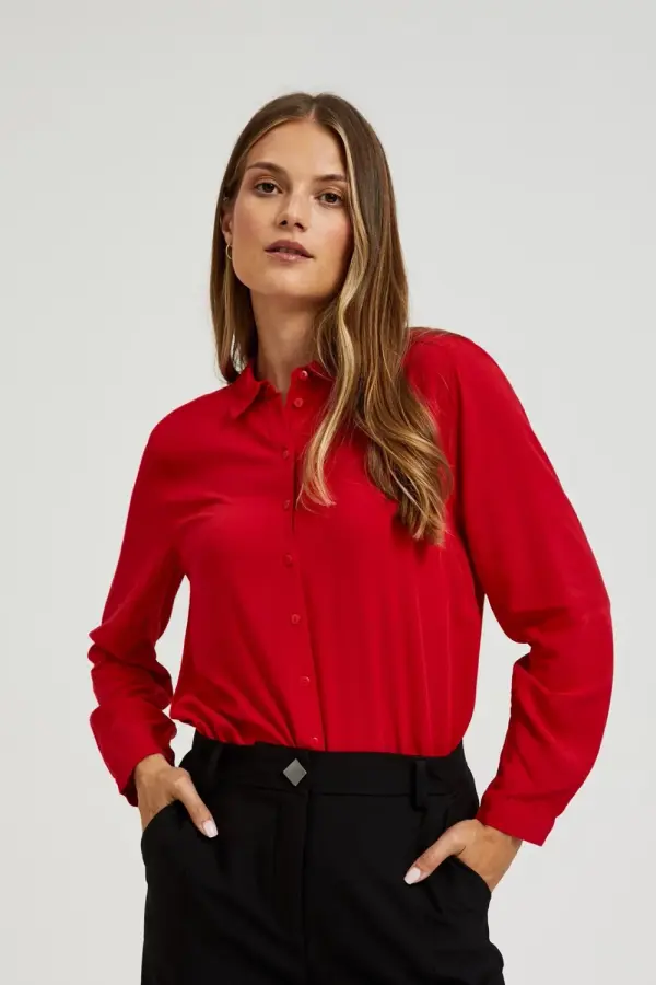 Marisse Marisse Women's Shirt L-Ko-4600 Red