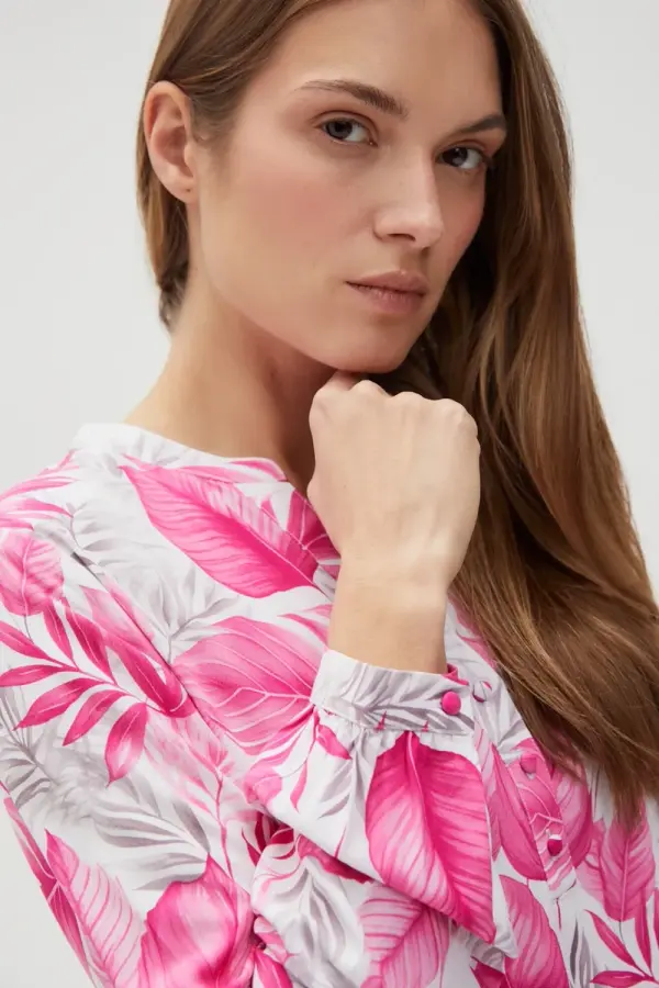 Marisse Marisse Women's Shirt L-Ko-4604 Fuchsia