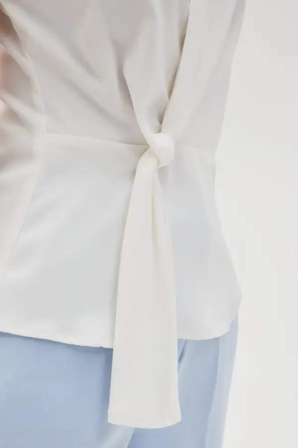 Marisse Marisse Women's Shirt L-Ko-4605 Off White