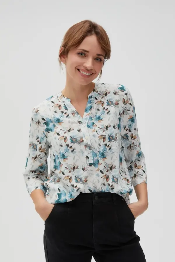 Marisse Marisse Women's Shirt L-Ko-4610 D.Green