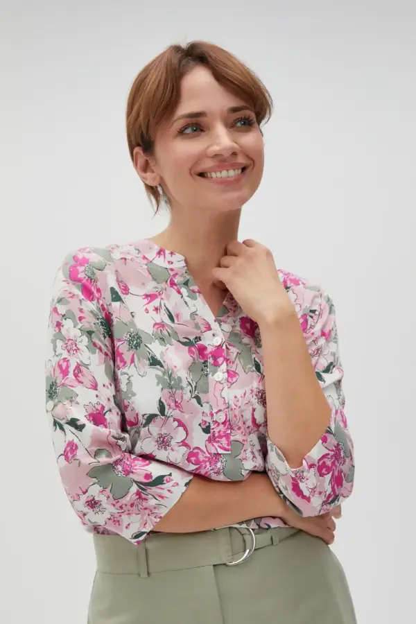 Marisse Marisse Women's Shirt L-Ko-4610 Fuchsia