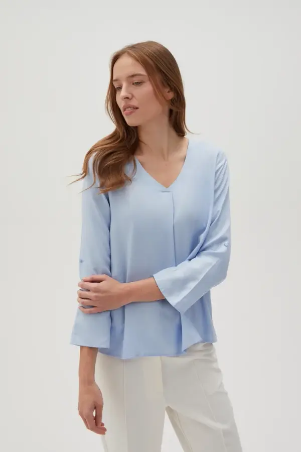 Marisse Marisse Women's Shirt L-Ko-4612 L.Blue