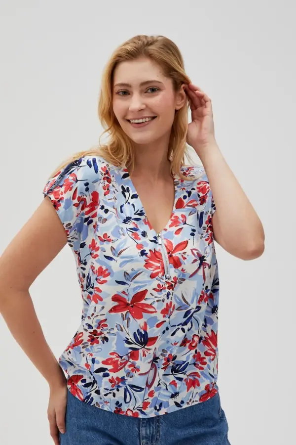 Marisse Marisse Women's Shirt L-Ko-4618 Blue