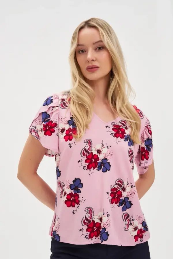 Marisse Marisse Women's Shirt L-Ko-4622 Pink