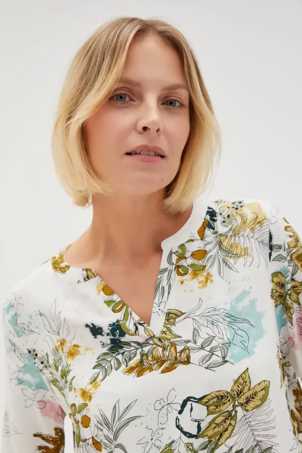 Marisse Marisse Women's Shirt L-Ko-4627 Off White