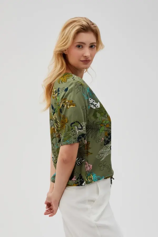 Marisse Marisse Women's Shirt L-Ko-4627 Olive