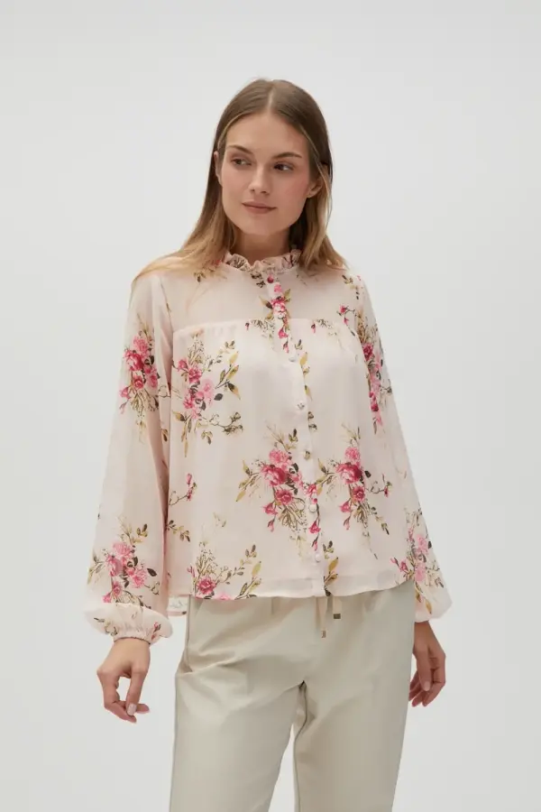 Marisse Marisse Women's Shirt L-Ko-4634 L.Pink