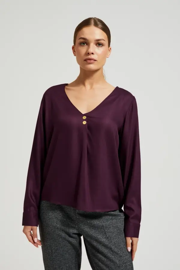 Marisse Marisse Women's Shirt Z-Ko-4512 D.Violet