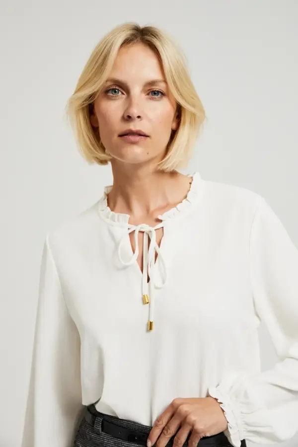 Marisse Marisse Women's Shirt Z-Ko-4517 Off White