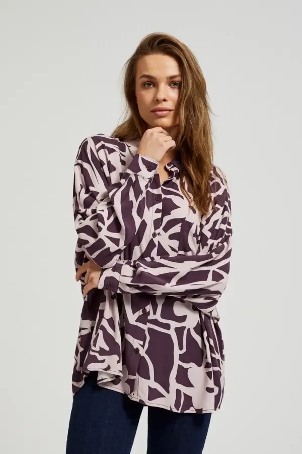 Marisse Marisse Women's Shirt Z-Ko-4526 D.Violet