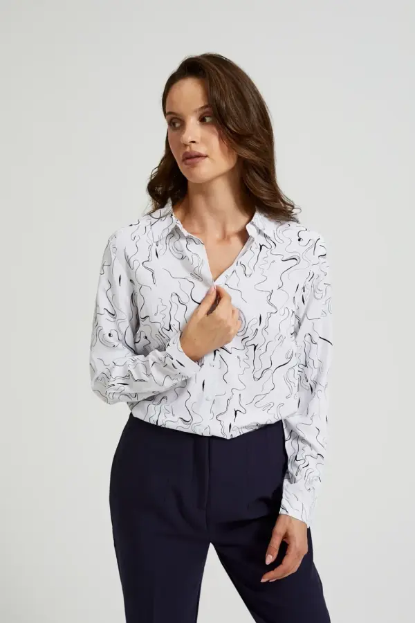 Marisse Marisse Women's Shirt Z-Ko-4539 Off White