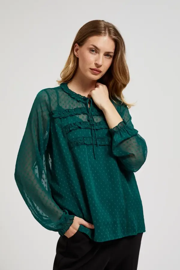 Marisse Marisse Women's Shirt Z-Ko-4546 D.Green