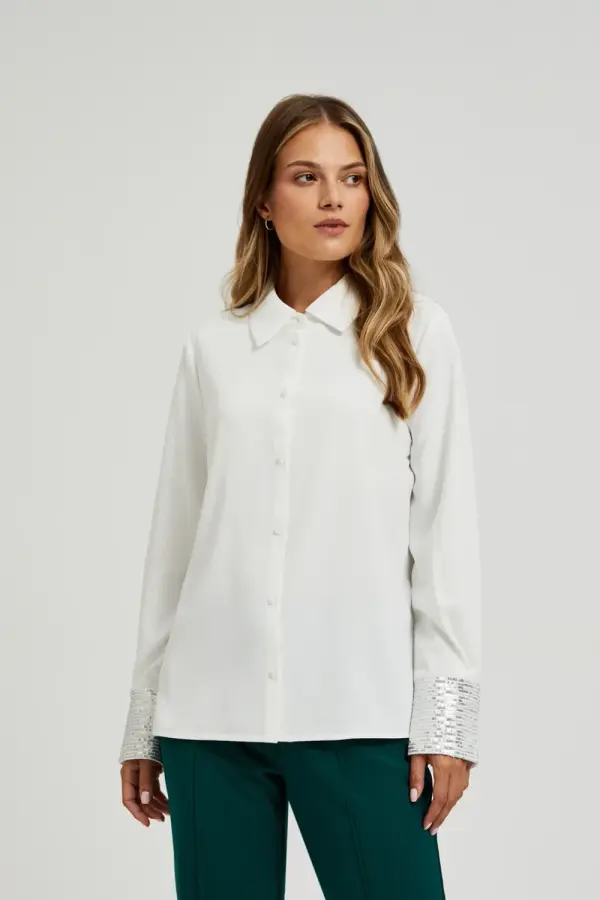 Marisse Marisse Women's Shirt Z-Ko-4549 Off White