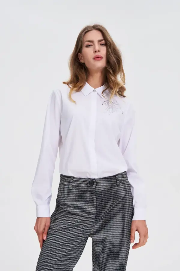 Marisse Marisse WOMEN'S SHIRT Z-KO-4812 WHITE