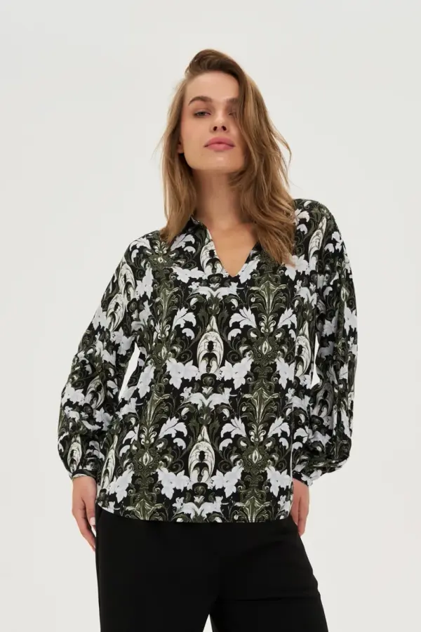 Marisse Marisse WOMEN'S SHIRT Z-KO-4816 D.OLIVE