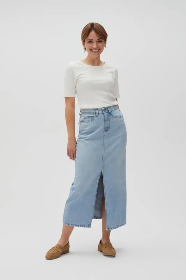 Marisse Marisse Women's Skirt L-Sc-4601 L.Blue