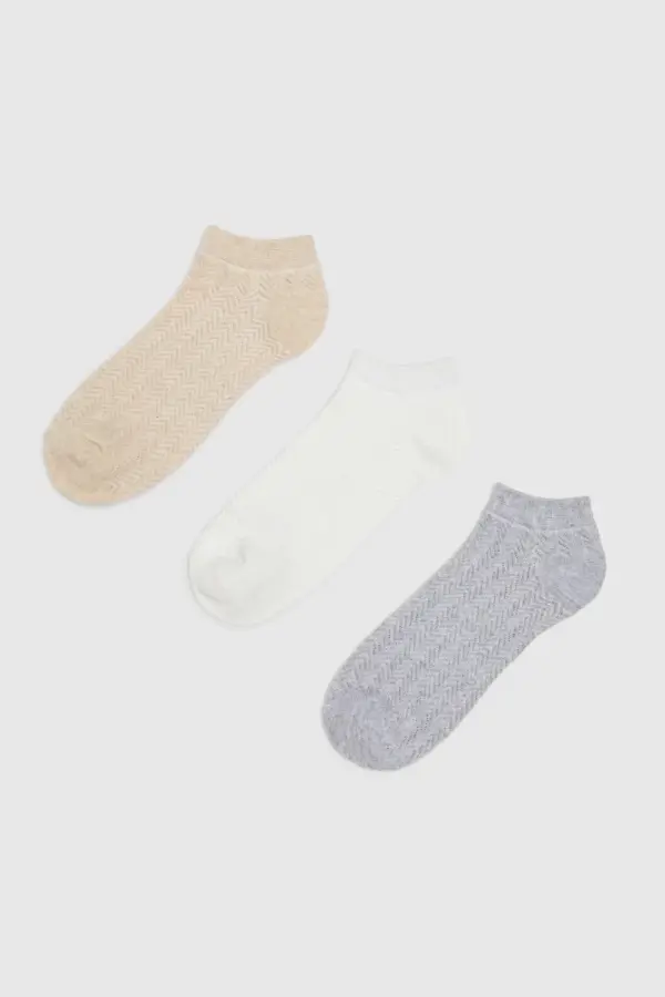 Marisse Marisse Women's Socks L-Sk-4310 Off White