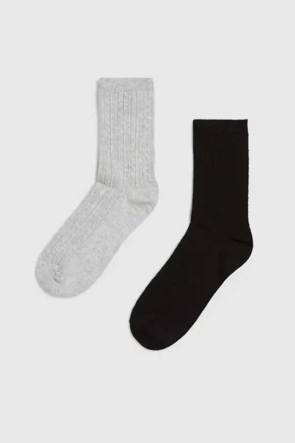 Marisse Marisse Women's Socks Z-Sk-4507 Grey Mel