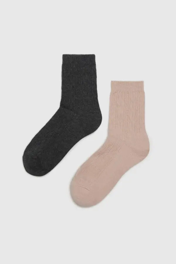 Marisse Marisse Women's Socks Z-Sk-4509 Dusty Pink