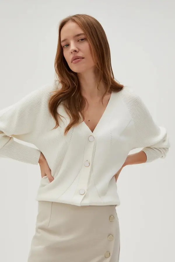 Marisse Marisse Women's Sweater L-Sw-4602 Off White