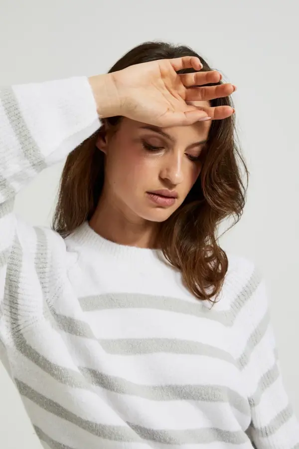 Marisse Marisse Women's Sweater Z-Sw-4509 Off White