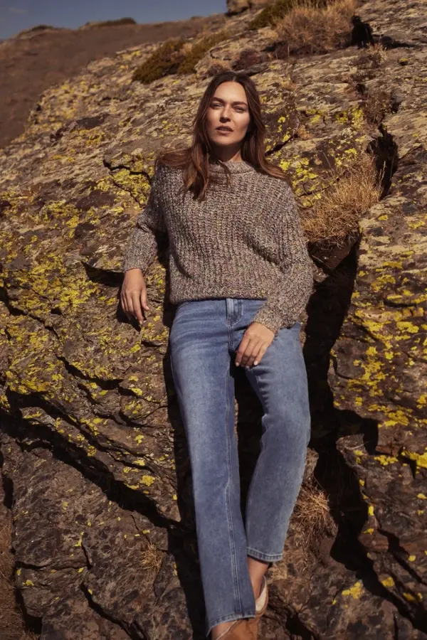 Marisse Marisse Women's Sweater Z-Sw-4540 Grey