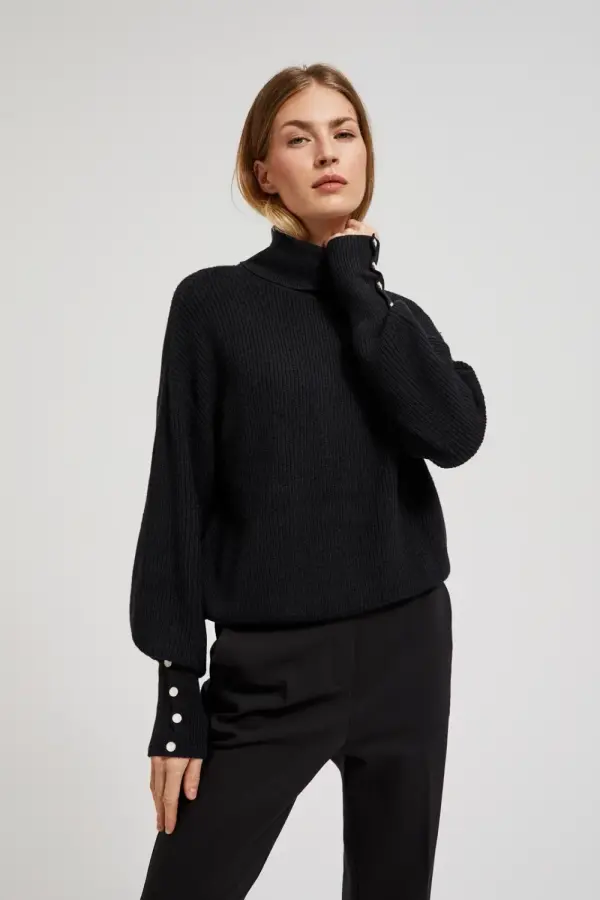 Marisse Marisse Women's Sweater Z-Sw-4556 Black