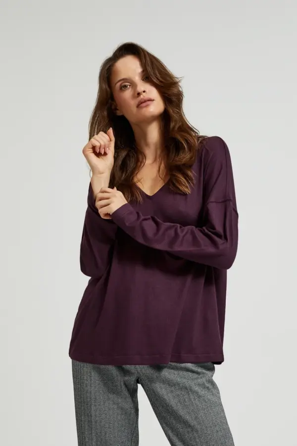 Marisse Marisse Women's Sweater Z-Sw-4561 D.Violet