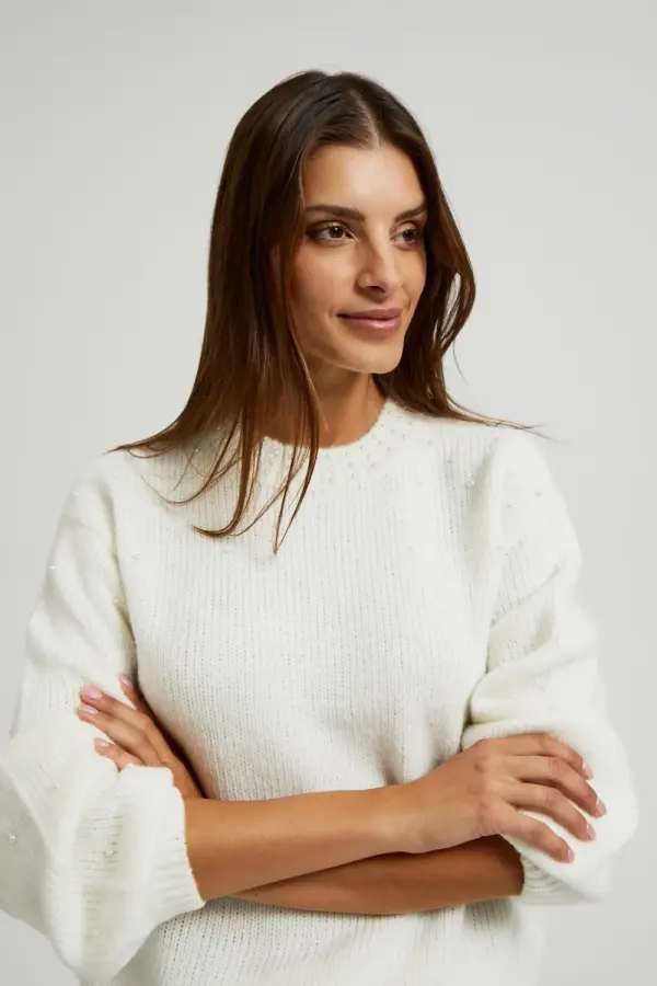 Marisse Marisse Women's Sweater Z-Sw-4570 Off White