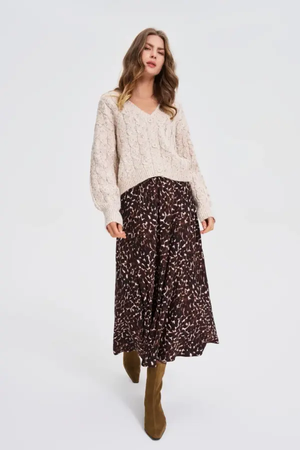 Marisse Marisse WOMEN'S SWEATER Z-SW-4802 L.BEIGE MEL