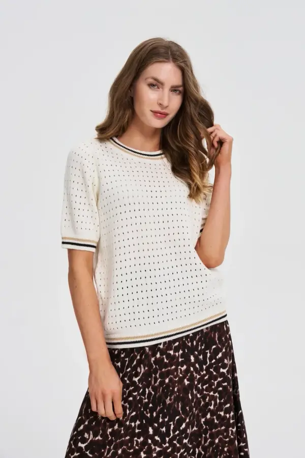 Marisse Marisse WOMEN'S SWEATER Z-SW-4805 OFF WHITE