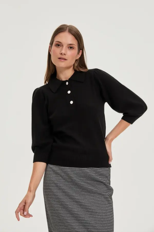 Marisse Marisse WOMEN'S SWEATER Z-SW-4811 BLACK