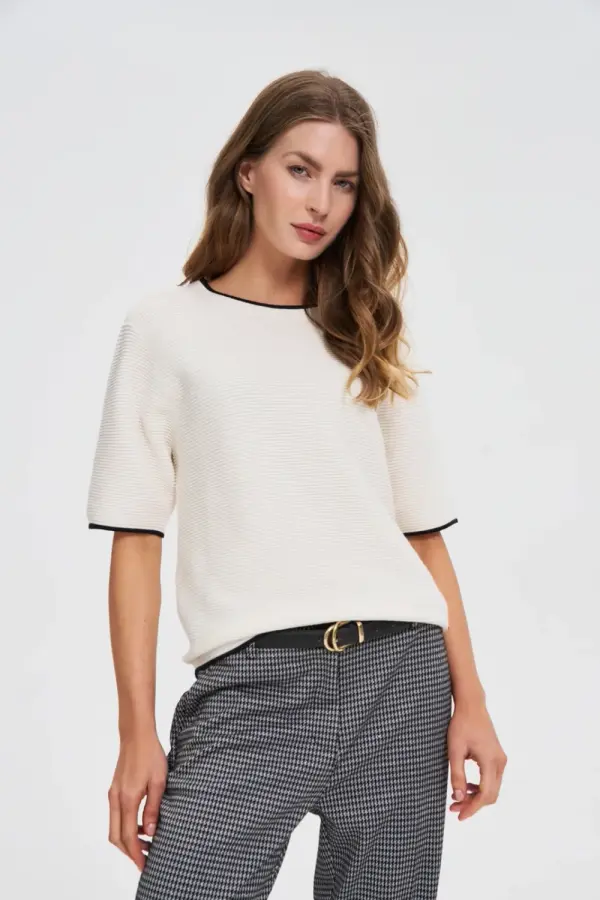 Marisse Marisse WOMEN'S SWEATER Z-SW-4815 OFF WHITE