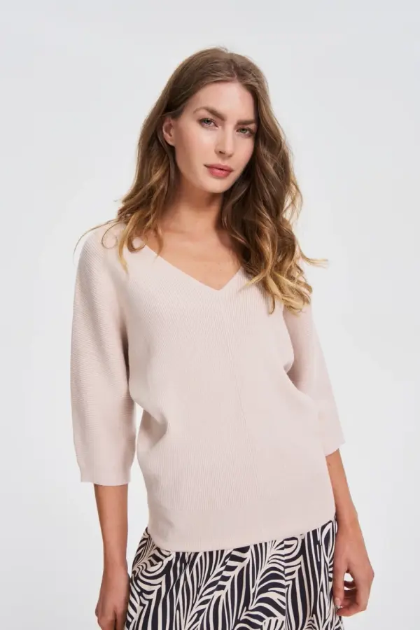 Marisse Marisse WOMEN'S SWEATER Z-SW-4816 BEIGE