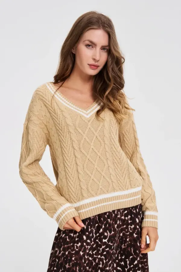 Marisse Marisse WOMEN'S SWEATER Z-SW-4828 BEIGE