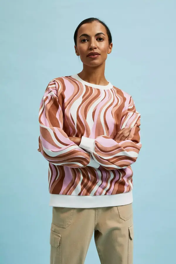 Marisse Marisse Women's Sweatshirt L-Bl-4314 L.Brown