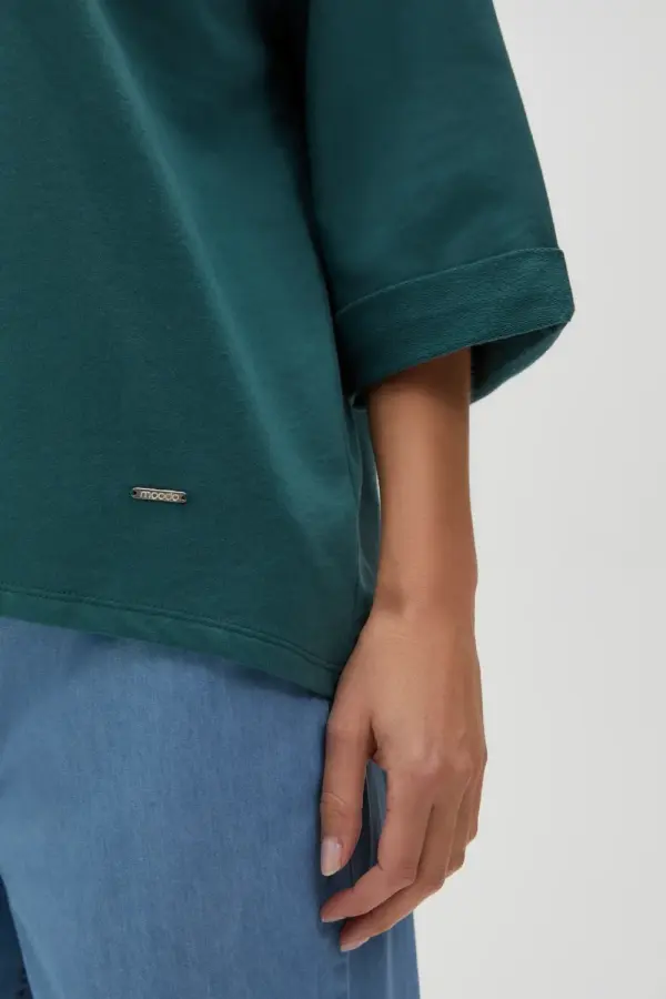 Marisse Marisse Women's Sweatshirt L-Bl-4609 D.Green