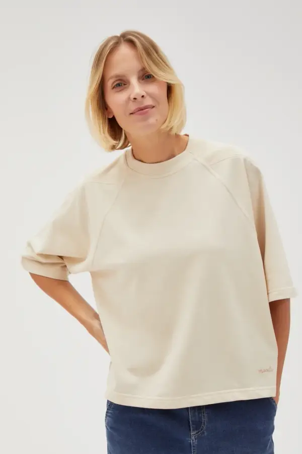 Marisse Marisse Women's Sweatshirt L-Bl-4615 L.Beige