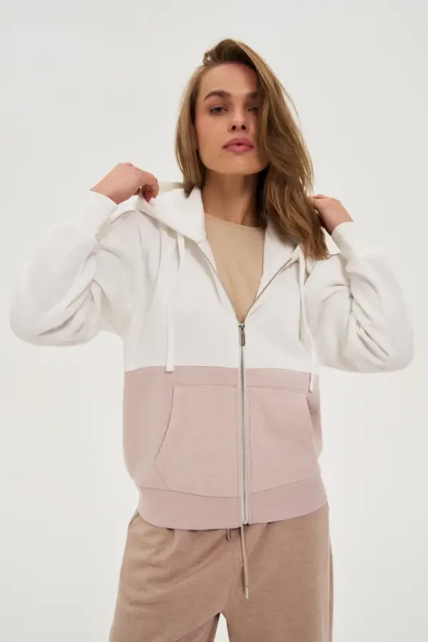 Marisse Marisse WOMEN'S SWEATSHIRT Z-BL-4818 L.BEIGE MEL