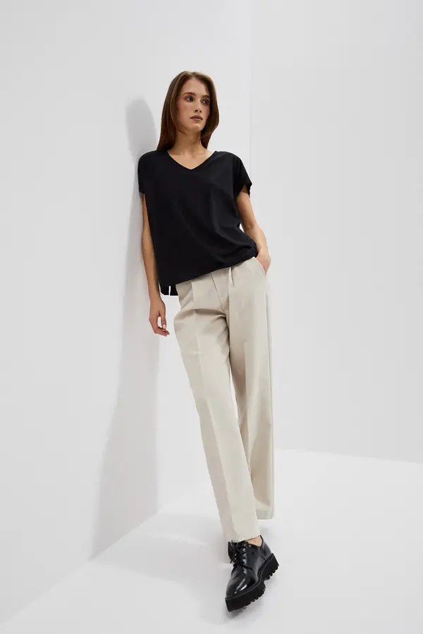 Marisse Marisse Women's T-Shirt L-Ts-4048 Black