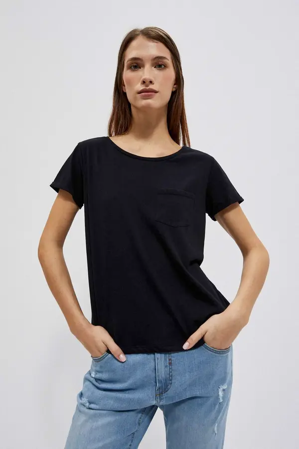 Marisse Marisse Women's T-Shirt L-Ts-4050 Black