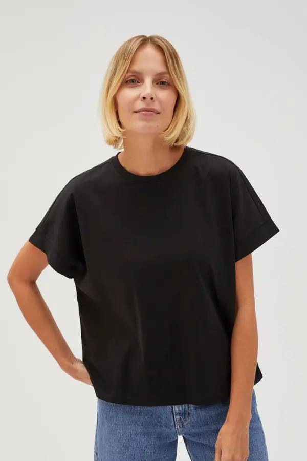 Marisse Marisse Women's T-Shirt L-Ts-4603 Black