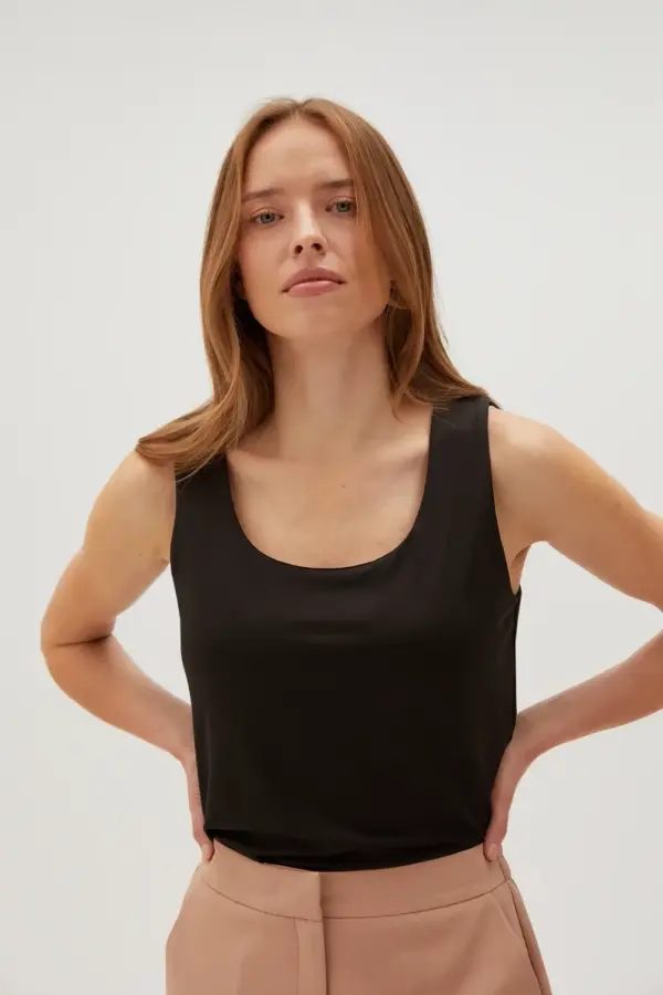 Marisse Marisse Women's T-Shirt L-Ts-4606 Black