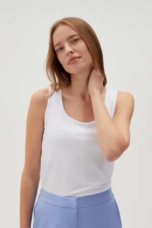 Marisse Marisse Women's T-Shirt L-Ts-4606 White