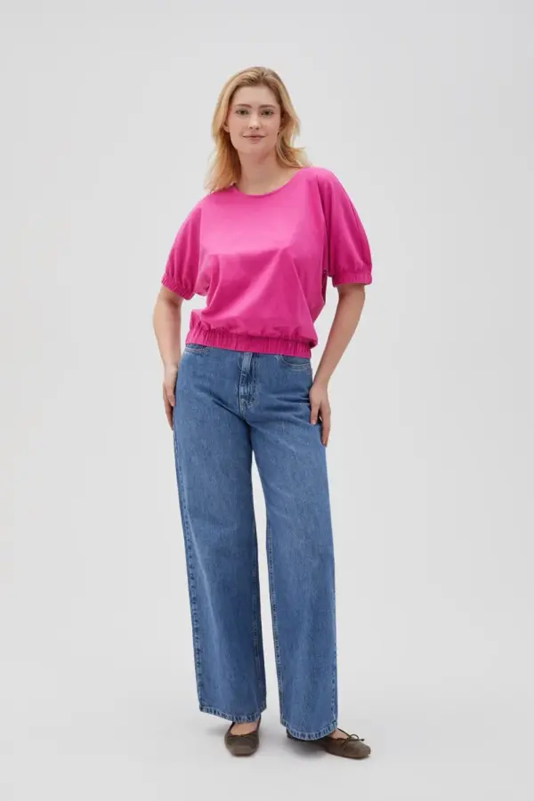 Marisse Marisse Women's T-Shirt L-Ts-4618 Fuchsia