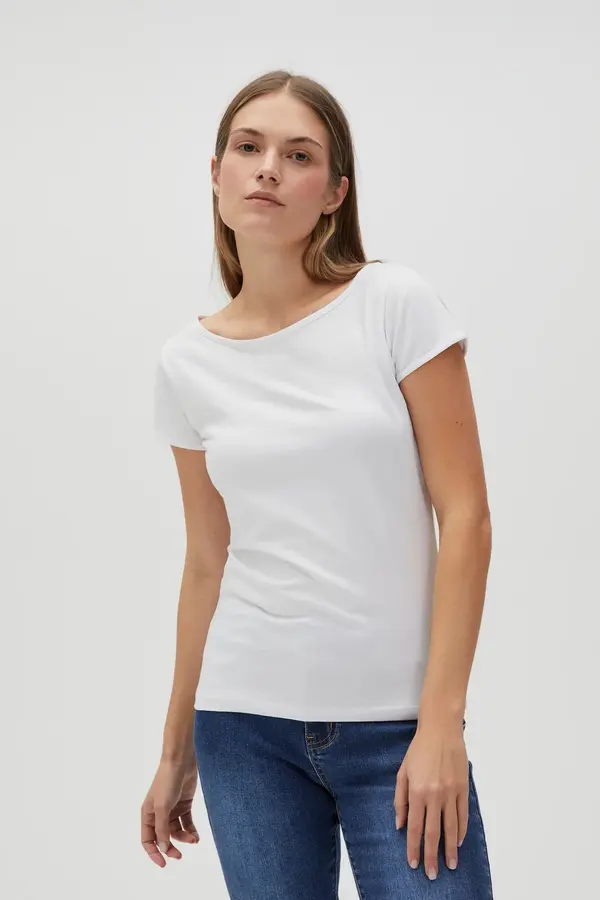 Marisse Marisse Women's T-Shirt L-Ts-4622 White
